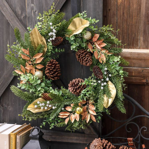 New Pinecone Flower Crown Door Hanging Pendant