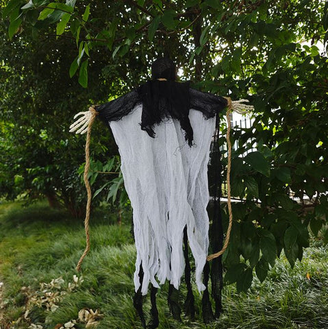 Halloween Skeleton Gate Hanging Ghost House Decoration Pendant