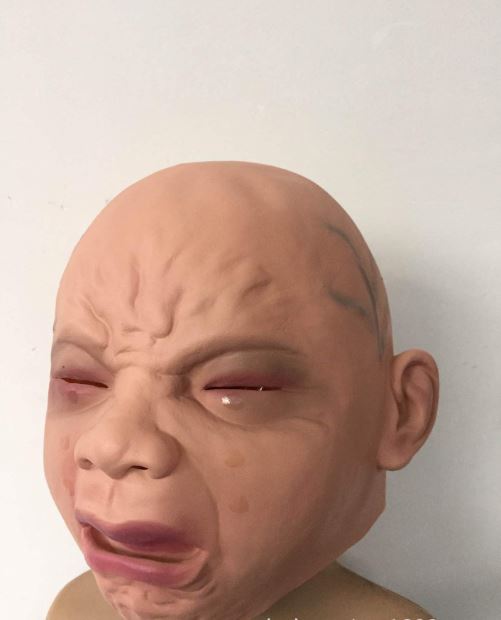 Crying Face Baby Mask Halloween Mask Bar Pair Props