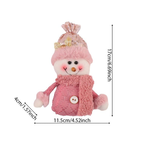 Pink themed dolls for Christmas Tree pendant