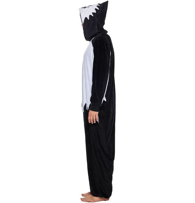Halloween adult white ghost plush hooded pajamas horror ghost costume