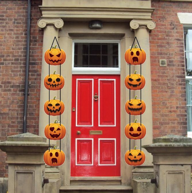 Halloween Pumpkin Ornament Door Hanging