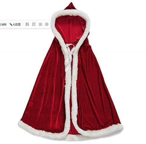 Christmas hooded cloak