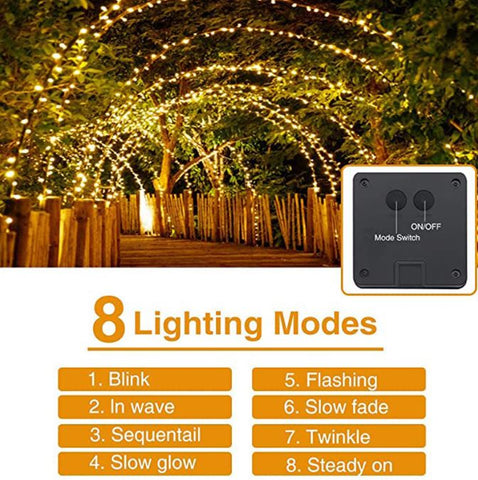 LED solar outdoor Christmas decoration ground plug courtyard light string