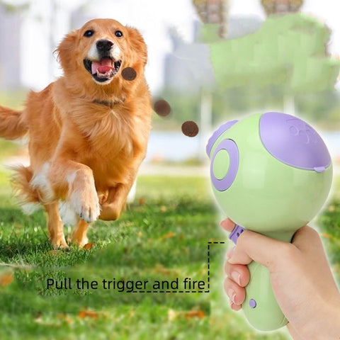Pet multifunctional training laser food throwing gun