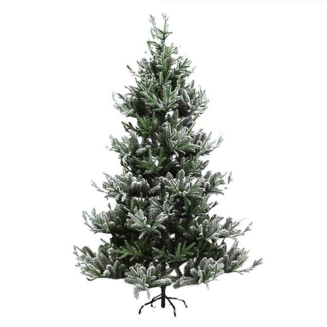 Flocked Snowflake Christmas tree
