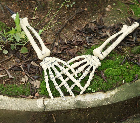 Halloween Skeleton Arm Grounding Scary Decoration Simulation Claw