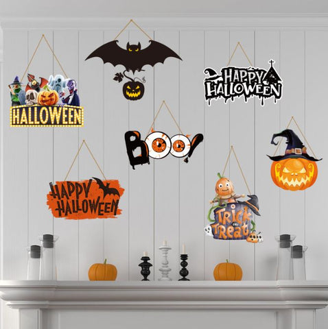 Halloween themed pumpkin door wall hanging decoration