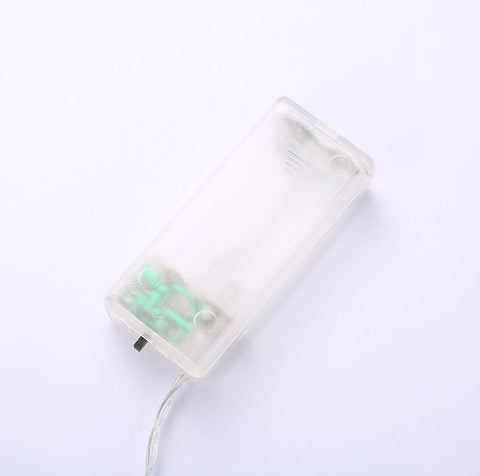 Battery powered LED Christmas string copper wire light