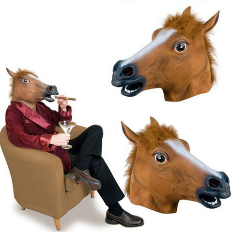 Halloween Horsehead Mask Headset
