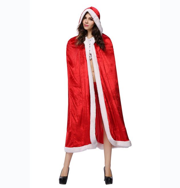Christmas hooded cloak