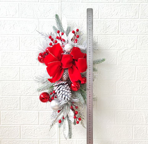 Staircase Christmas wreath