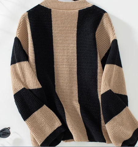 Autumn and Winter New Casual Loose Women's Knitted Shirt