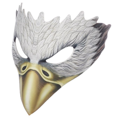 Halloween White Leather Eagle Animal Mask