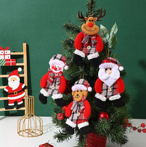Walking Santa Claus Christmas Tree Pendant