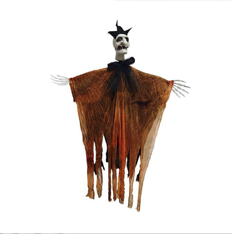 Halloween Witch Crown Witch Skeleton Ghost Decorative Pendant Horror Party Hanging