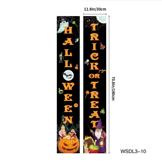 Halloween Terror Atmosphere Oxford Cloth Courtyard Hanging Flag