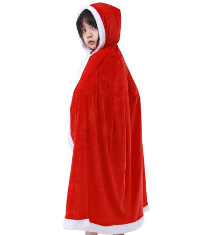 Children's Christmas hooded cloak