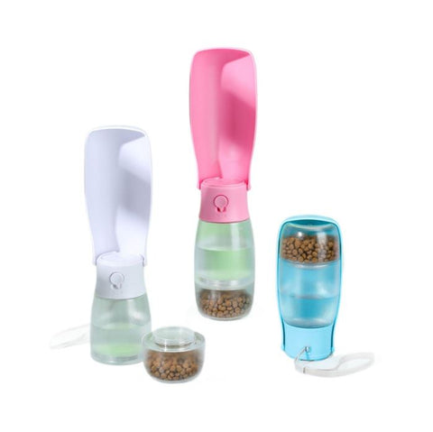 Portable pet foldable water dispenser for outdoor use