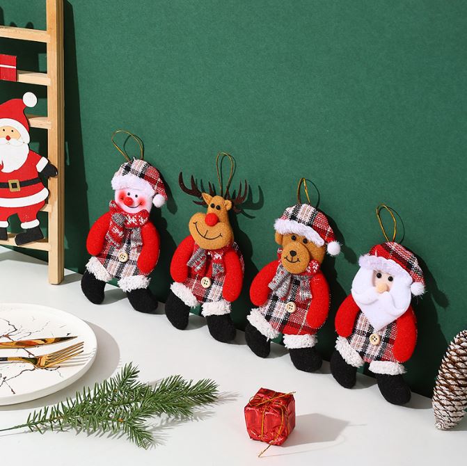 Walking Santa Claus Christmas Tree Pendant