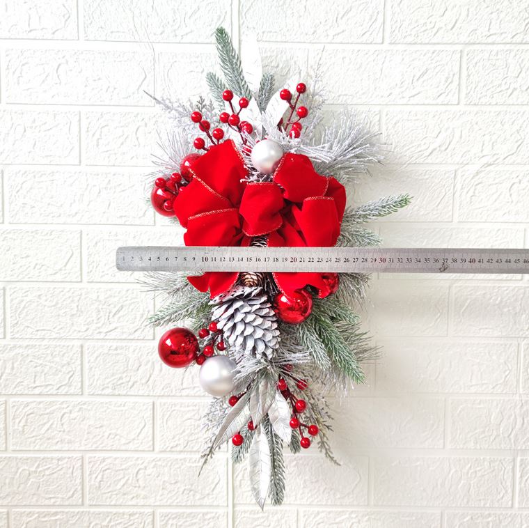 Staircase Christmas wreath