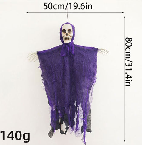 Halloween Purple Skull Horror Party Ornament Prop