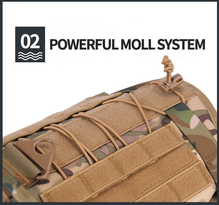 Pet tactical chest and back nylon traction rope