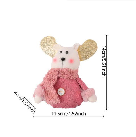 Pink themed dolls for Christmas Tree pendant