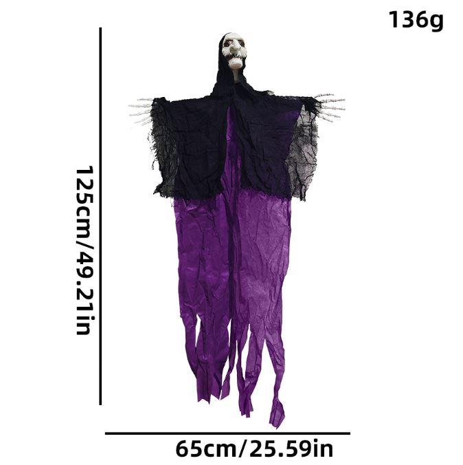 Halloween Witch Crown Witch Skeleton Ghost Decorative Pendant Horror Party Hanging
