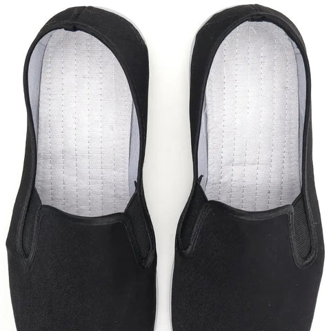 Chinese Traditional Canvas Flats For Men, Breathable Lightweight Slip On Shoes For Outdoor Walking Driving Martial Art Kung Fu Tai Chi Training, Autumn And Winter