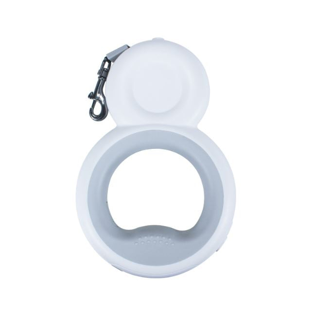 Multi functional pet automatic retractable traction rope with night light and garbage bag