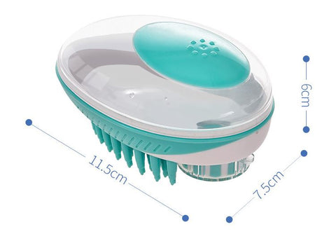 Pet Squeezing Bath Massage Brush Bath Liquid Comb