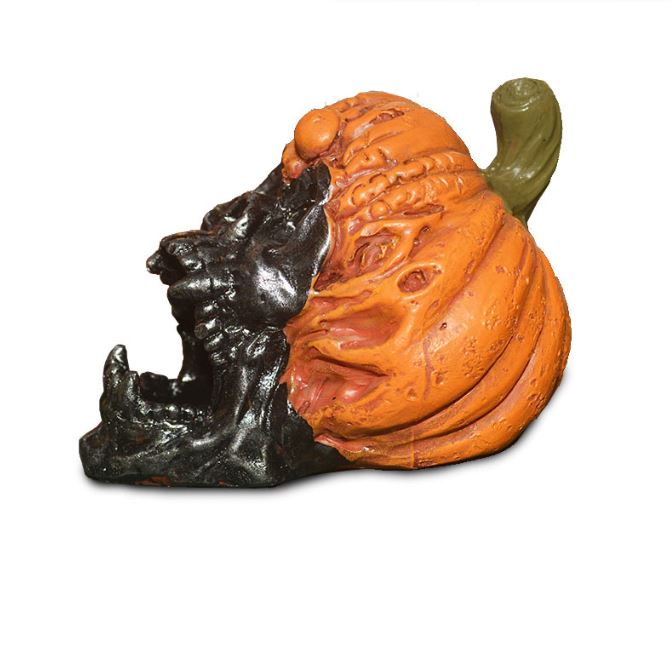 Halloween pumpkin skull funny handmade ornament