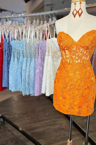 Tight  Homecoming Short Dress with Appliques
