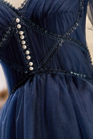 V Neck A-line Tulle Homecoming Dresses