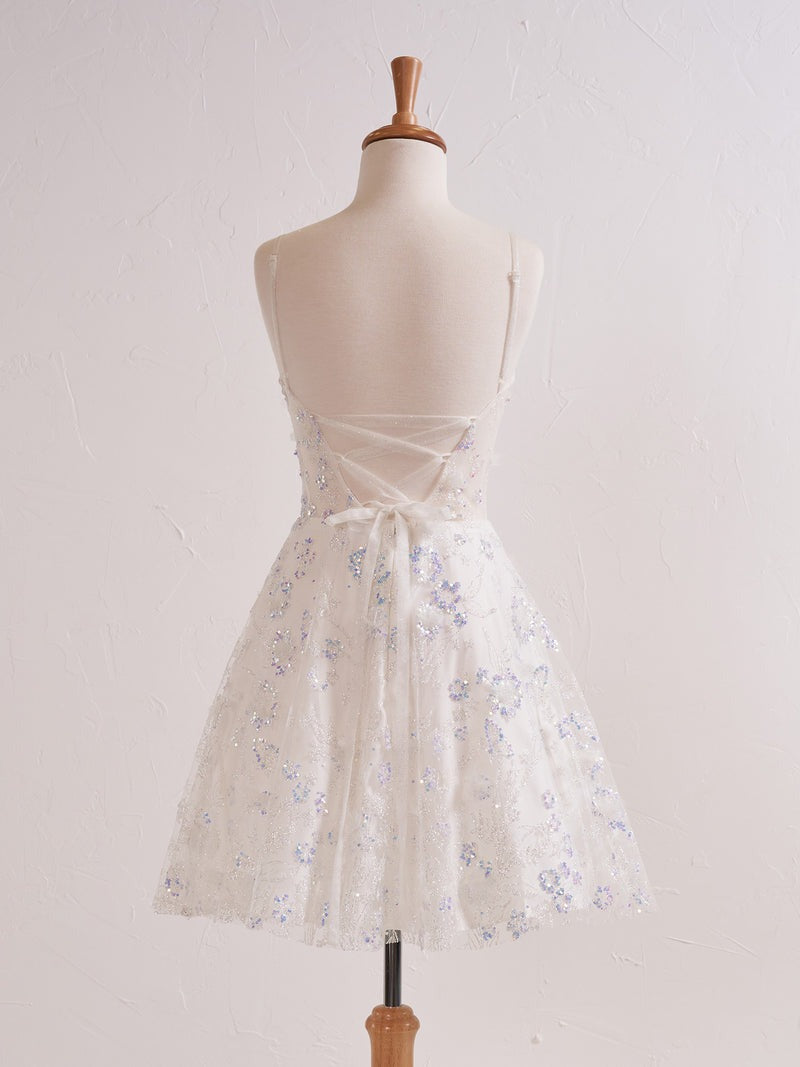 Short Floral Strapless Sweetheart  Cocktail Dress