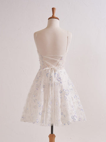 Short Floral Strapless Sweetheart  Cocktail Dress