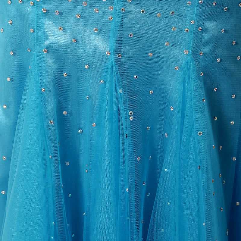 Stunning Sleeveless Turquoise Mermaid Gown Prom Dress,YD002