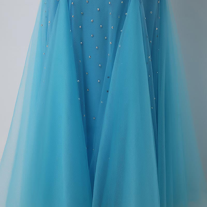 Stunning Sleeveless Turquoise Mermaid Gown Prom Dress,YD002