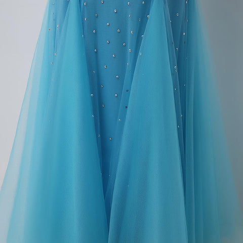 Stunning Sleeveless Turquoise Mermaid Gown Prom Dress,YD002