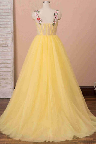 A Line Sweetheart Tulle Prom Dress,Party Dress
