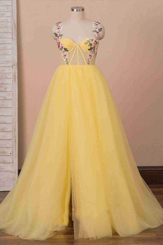 A Line Sweetheart Tulle Prom Dress,Party Dress
