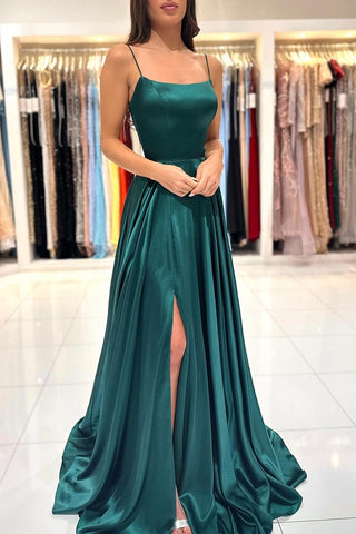 Long A-Line Prom Dress with Split Detail