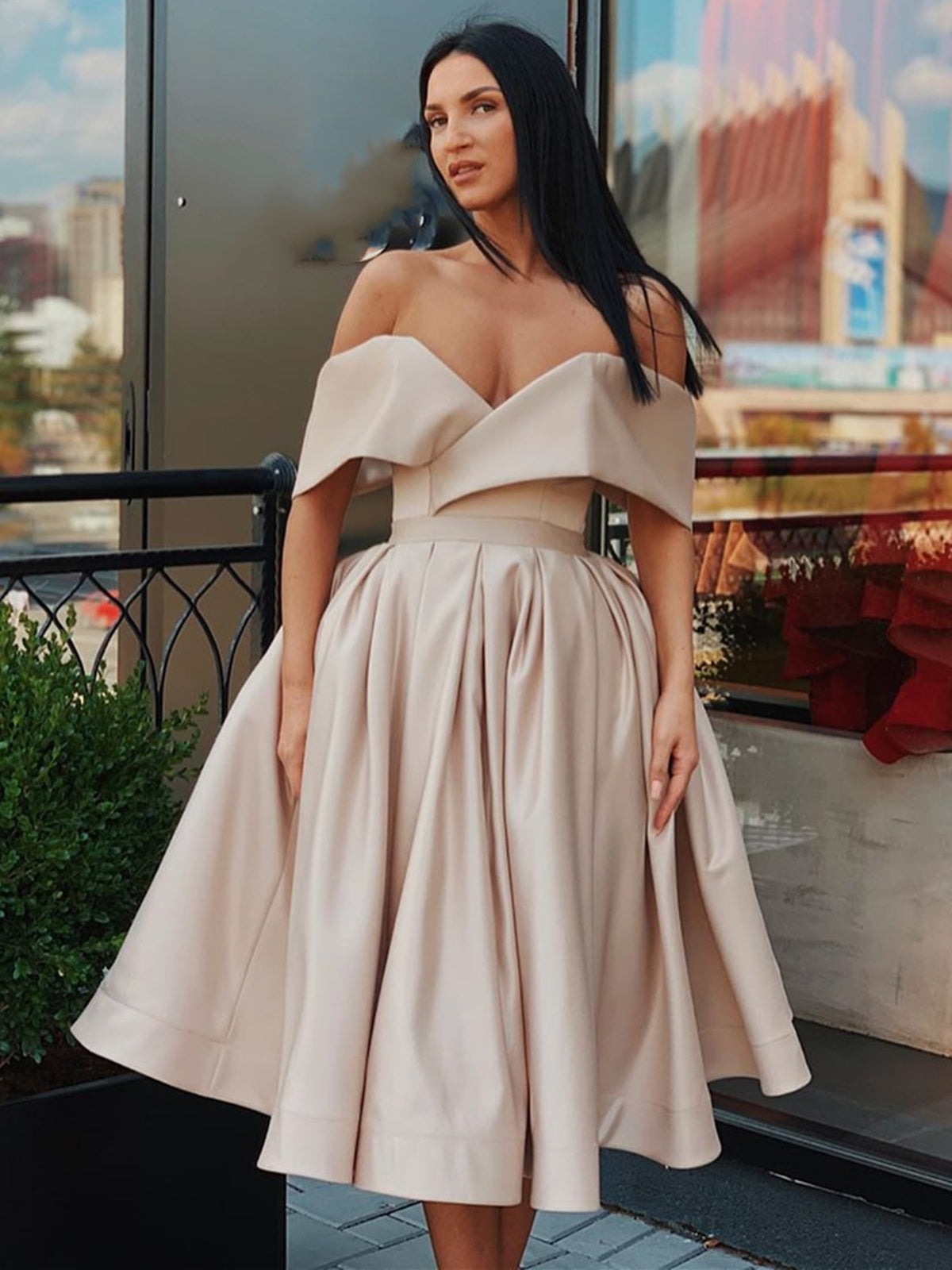 Off Shoulder Short Prom Homecoming,Formal Graduation Evening