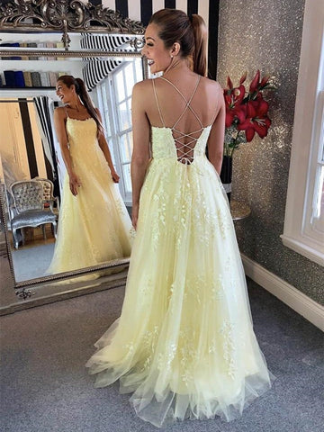 Charming Backless  Lace Long Prom, Formal, Evening Dresses