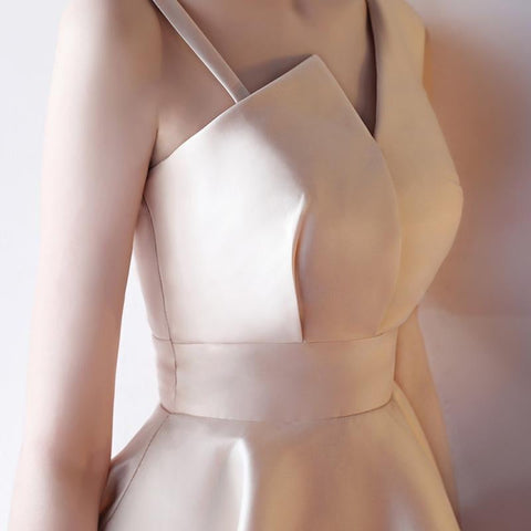 Unique Champagne Short Prom, Graduation,  Evening, Formal Dresses