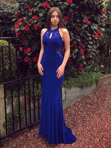 Elegant Mermaid Lace Long Prom,  Formal,  Evening