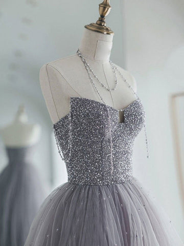 Gorgeous Long Off the Shoulder Beaded  Prom Dresses, Formal Evening Dresses
