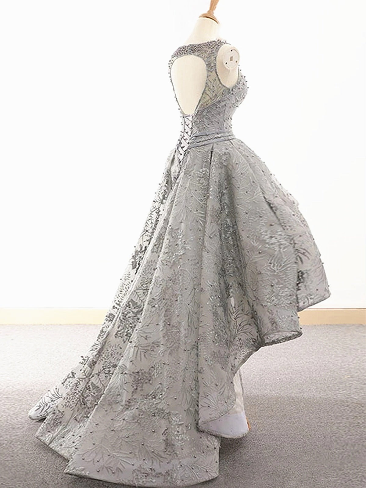 Lace High Low Prom,  Formal Graduation Homecoming