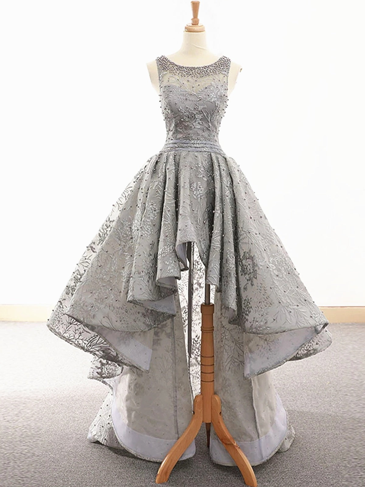 Lace High Low Prom,  Formal Graduation Homecoming